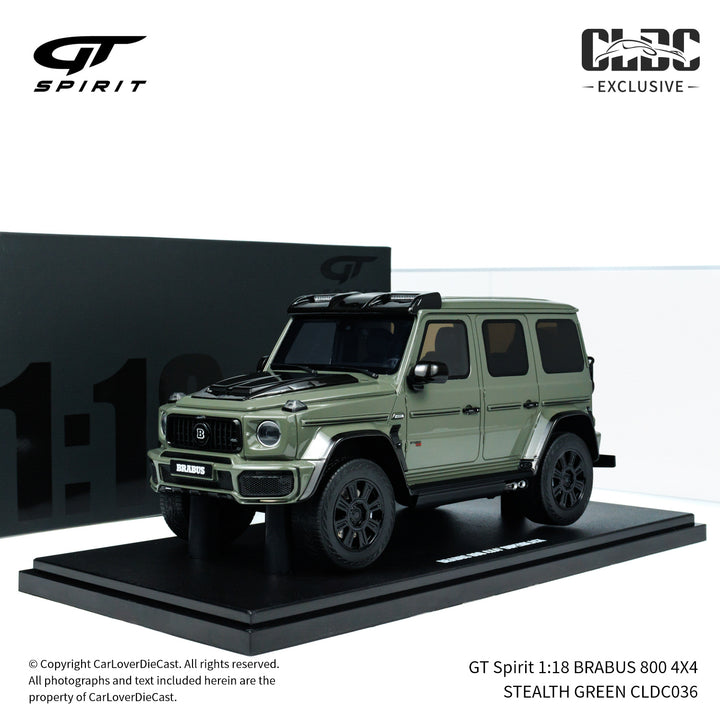 [Preorder] GT Spirit 1:18 BRABUS 800 4X4 STEALTH GREEN CLDC036