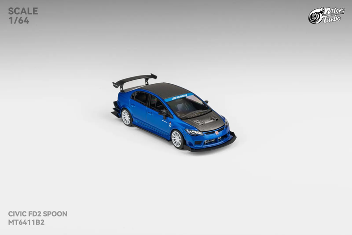 [Preorder] Microturbo 1:64 Custom FD2 Spoon Metallic Blue MT6411B2