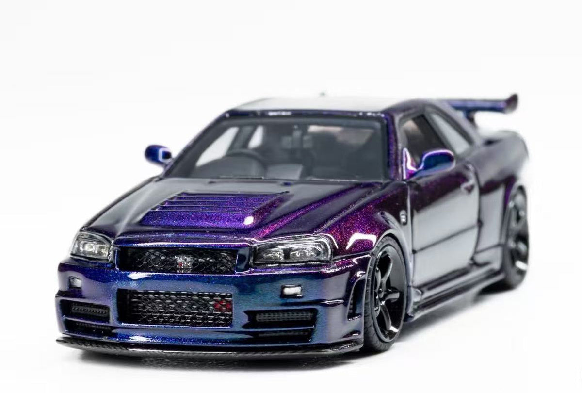 Car's Lounge 1:64 Nissan GTR-R34 NISMO Z-TUNE SKYLINE MIDNIGHT