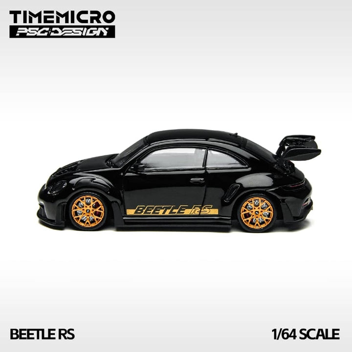 TimeMicro X PSC DESIGN 1:64 volkswagen beetle RS Black and Gold TM647903