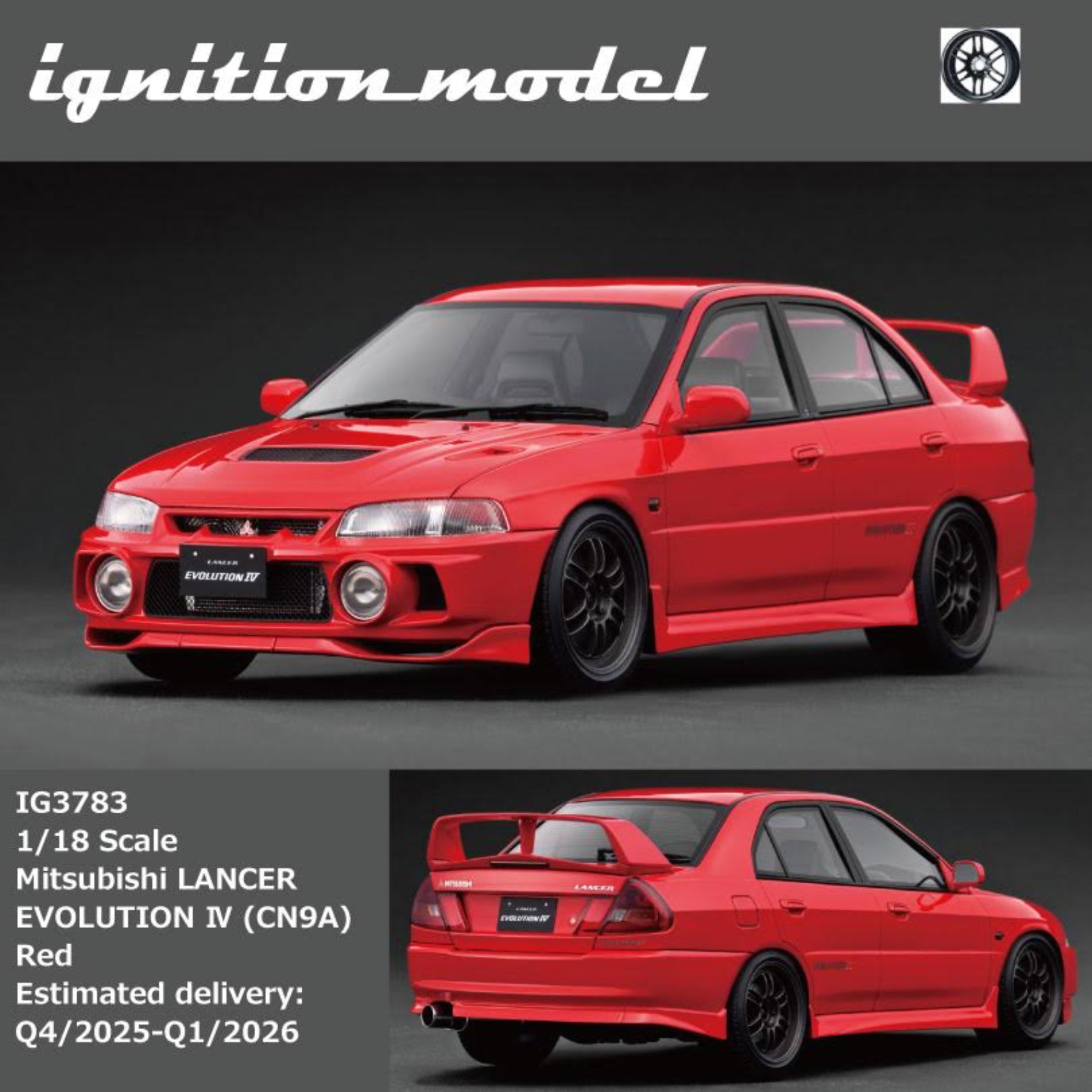 Preorder] Ignition Model 1:18 Mitsubishi LANCER EVOLUTION Ⅳ