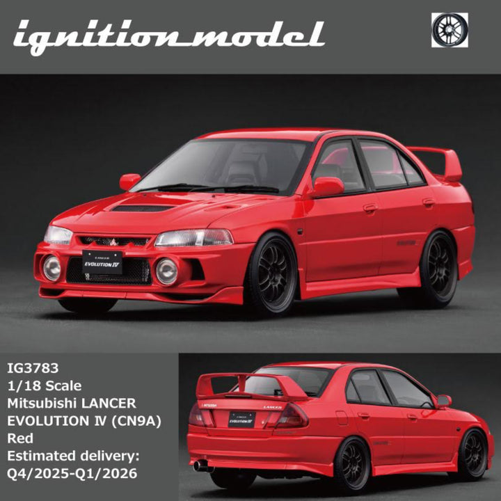 [Preorder] Ignition Model 1:18 Mitsubishi LANCER EVOLUTION Ⅳ (CN9A) Red IG3783