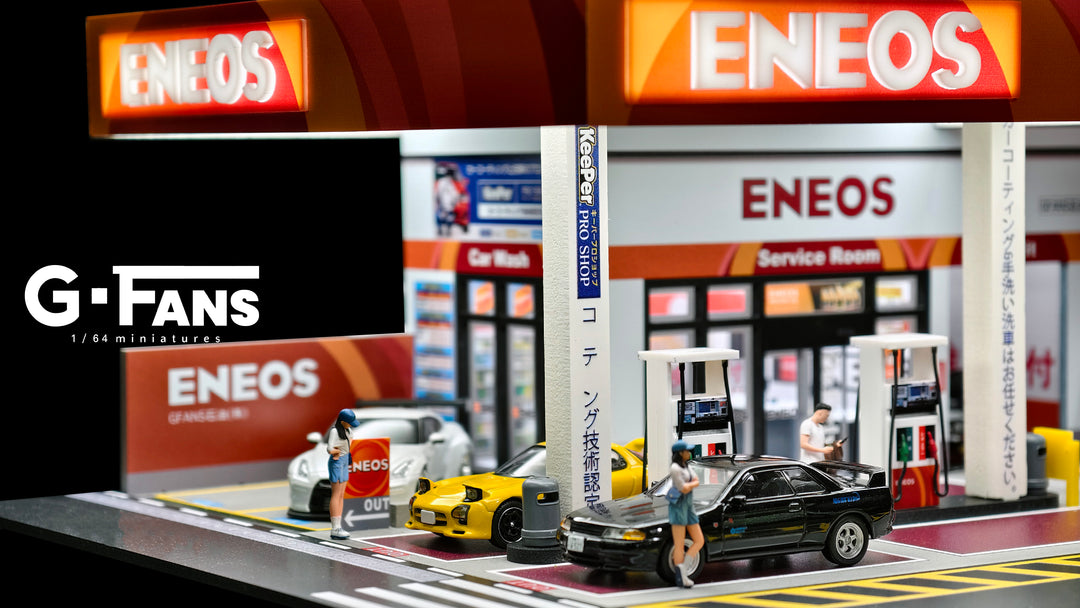 [Preorder] G-Fans 1:64 ENEOS Gas Station Building Scene 710038