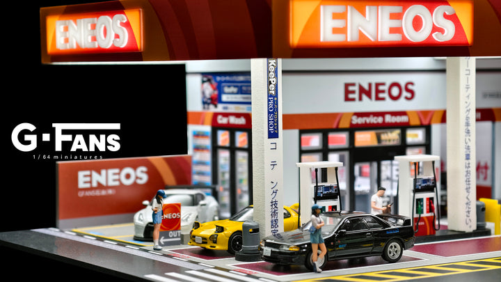 [Preorder] G-Fans 1:64 ENEOS Gas Station Building Scene 710038
