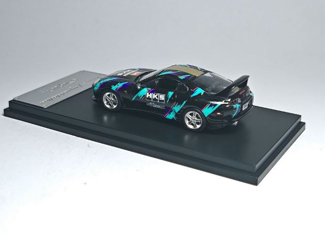 Model Collect 1:64 1994 Toyota Supra JZA80 Black HKS Livery MC640020D