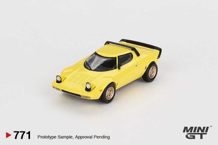 [Preorder] Mini GT 1:64 Lancia Stratos HF Stradale Giallo Fly