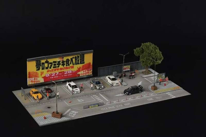 YOU&amp;CAR 1:64 Billboard Parking Lot Scene