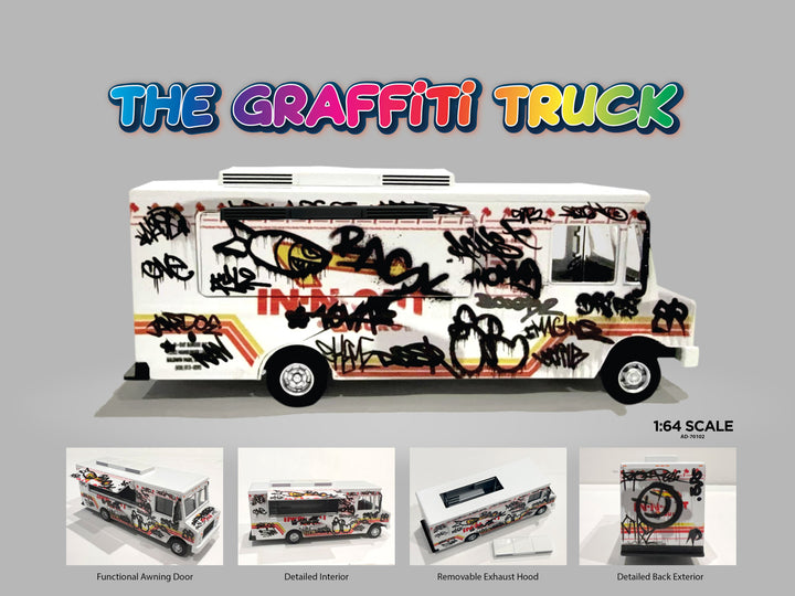 [Preorder] American Diorama 1:64 Food Truck series – Graffiti style AD-70102