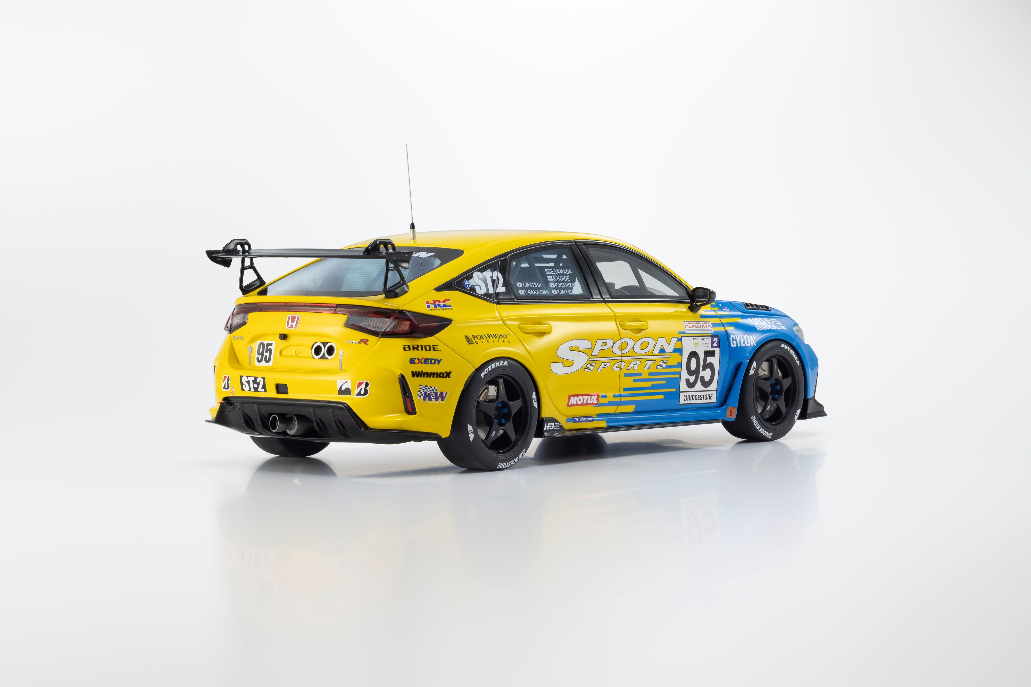 Preorder] Kyosho 1:18 Honda Civic(FL5) SPOON #95 KSR18067Y