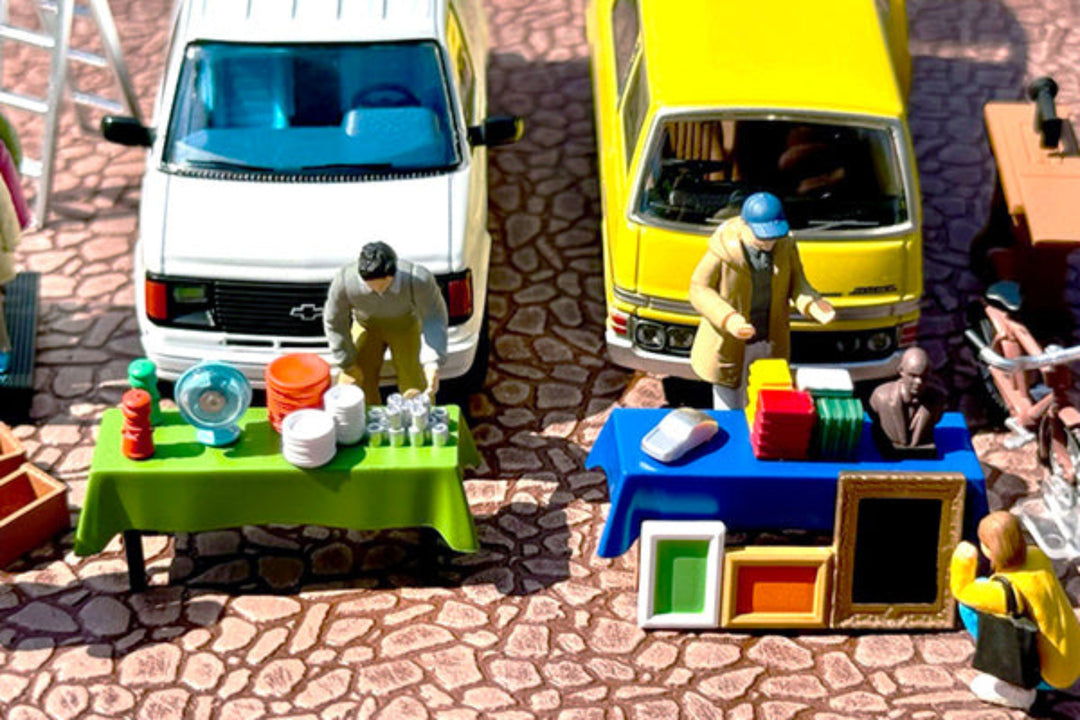 Tomytec TLVN 1:64 Diocolle 64 #CarSnap 25a Flea Market