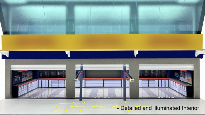 [Preorder] American Diorama 1:64 Grand Prix Paddock Diorama - Team Blue AD-2446MJ