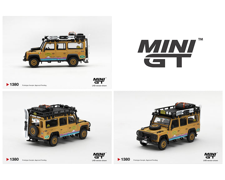 [Preorder] Mini GT 1:64 Land Rover Defender 110 1998 Camel Trophy Tierra del Fuego CT.24 Italy – Limited Edition MGT01380-BL