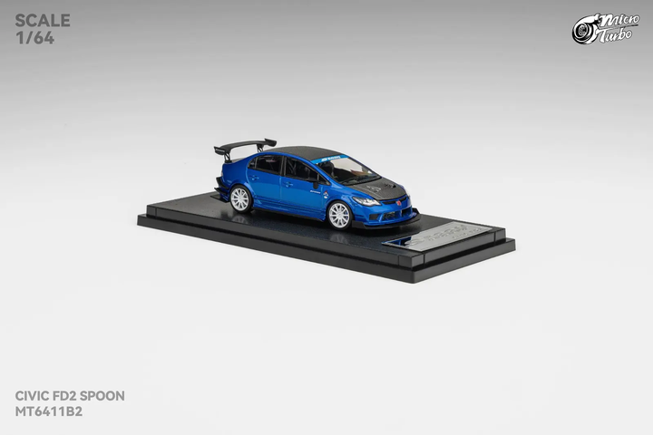 [Preorder] Microturbo 1:64 Custom FD2 Spoon Metallic Blue MT6411B2