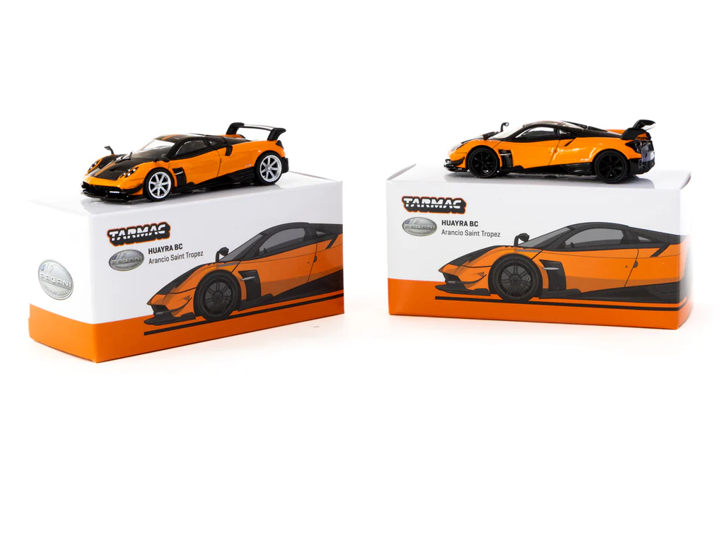 TSM 1/64 - Pagani Huayra Roadster Arancio Saint Tropez LHD 78 Diecast Model Car TSM 1/64 - Pagani Huayra Roadster Arancio Saint Tropez LHD 78 Diecast Model Car