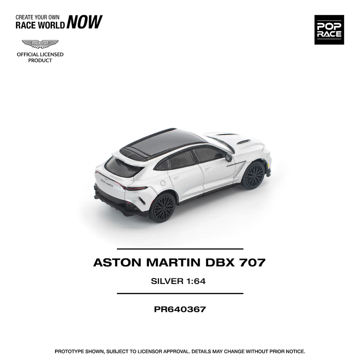 [Preorder] POPRACE 1:64 ASTON MARTIN DBX 707 SILVER PR640367