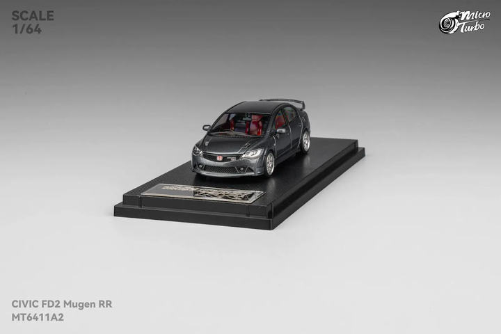 [Preorder] Microturbo 1:64 Custom FD2 MUGEN RR - Metallic Grey MT6411A2