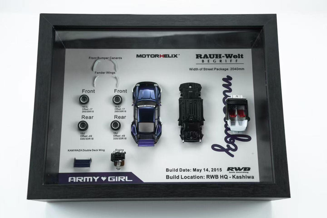 [Preorder] MOTORHELIX 1:64 RWB 964 Army Girl Frame M90801