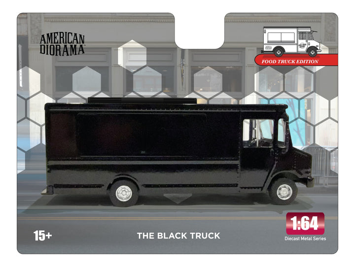 [Preorder] American Diorama 1:64 Food Truck series – The Black Truck AD-70201