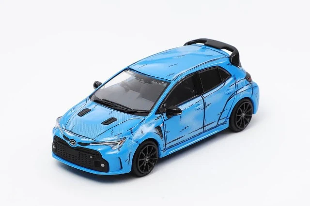 GCD 1:64 TOYOTA GR COROLLA MANGA BLUE VERSION KS-041-555