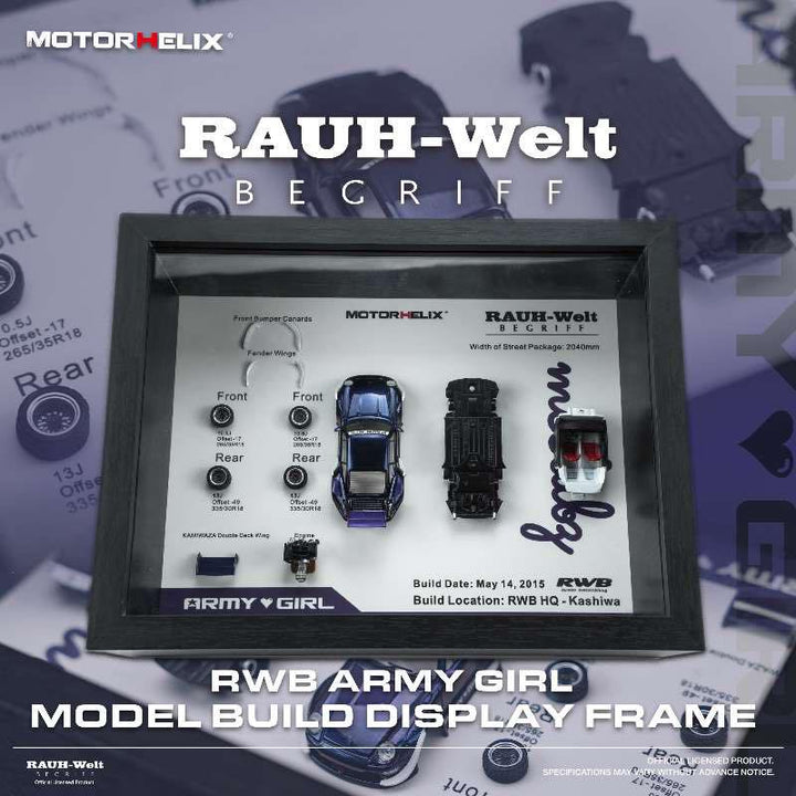 [Preorder] MOTORHELIX 1:64 RWB 964 Army Girl Frame M90801