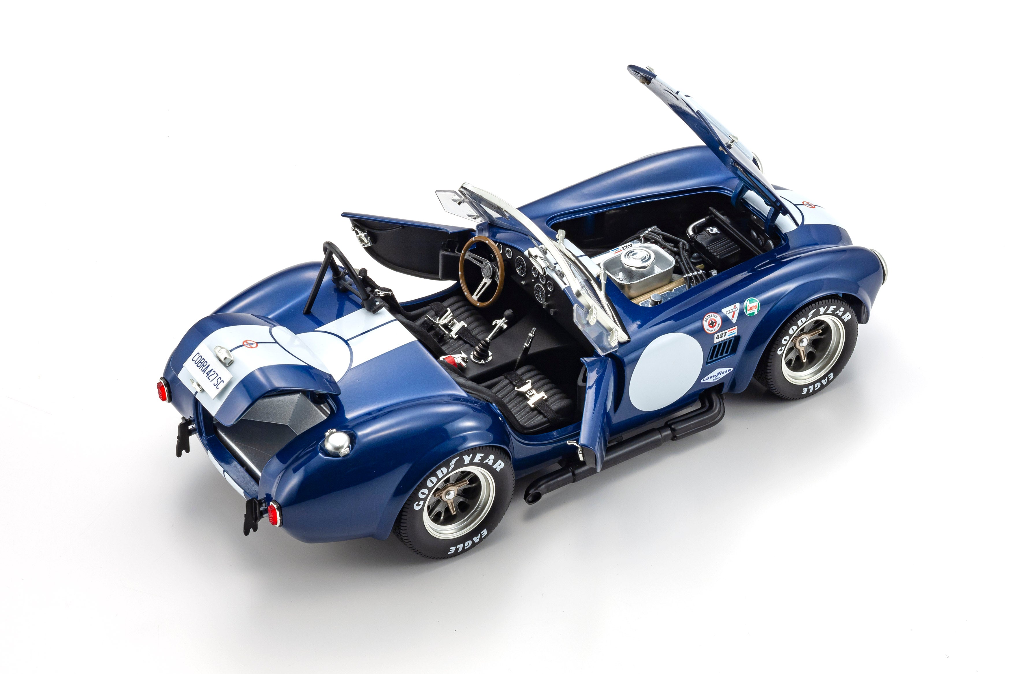 Preorder] Kyosho 1:18 Shelby Cobra 427S/C -Blue/White