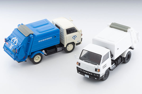 TLVN Tomica Limited Vintage Neo 1:64 Mitsubishi Fuso Canter Cleaning Truck White with Figure LV-N343b