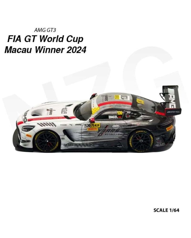 KILO works 1:64 Mercedes Benz AMG GT3 FIA GT Silver 
