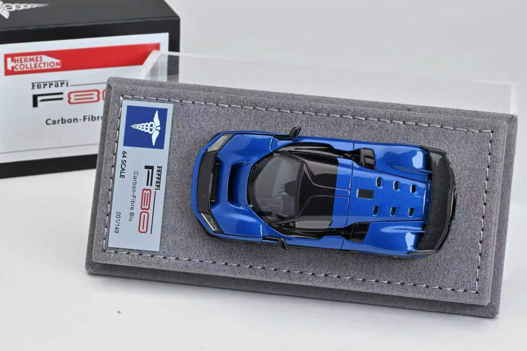 Hermes Collection 1:64 Ferrari F80 Carbon-Fibre (3 Colours)