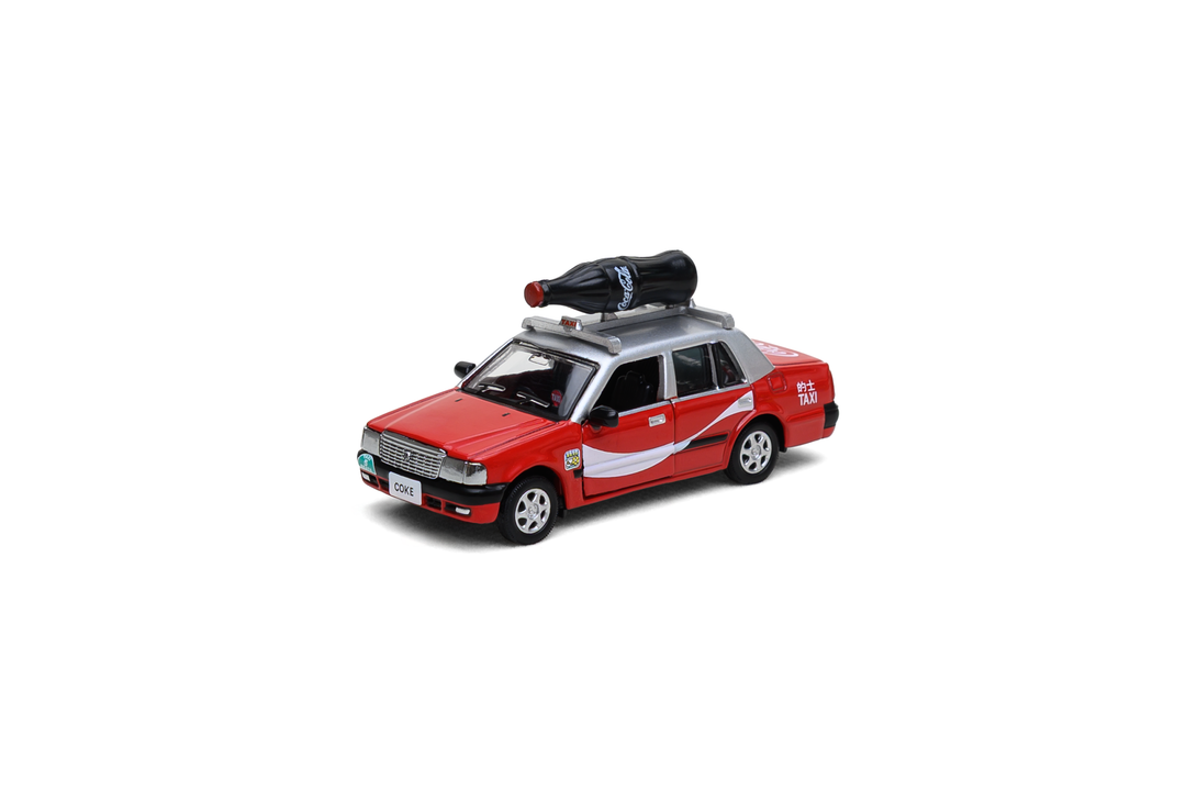 [Preorder] Tiny City 1:64 Toyota Crown Comfort Taxi Coca-Cola (with bottle of coke) COKE001