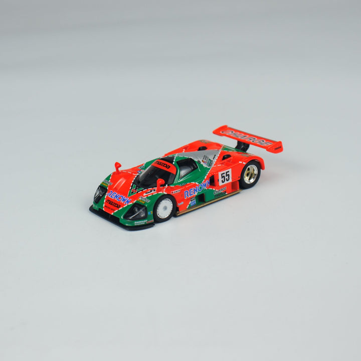 Kyosho 1:64 Mini Car &amp; Book Mazda 787B (NO.55) K07033B1-CL (Chinese Version) K07033B1-CL