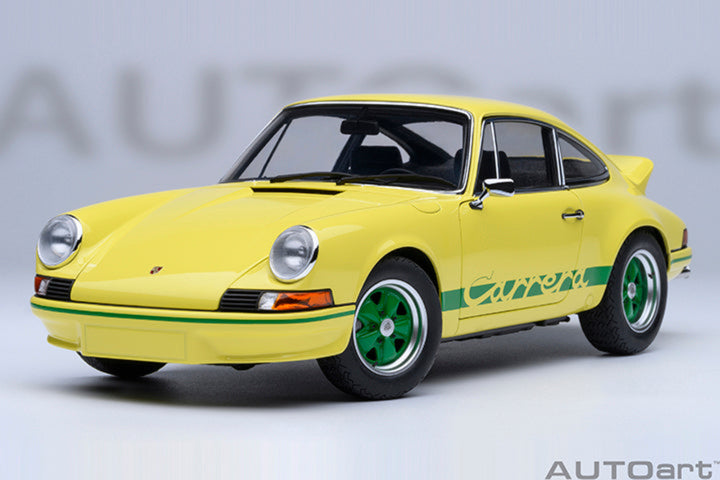 [Preorder] AUTOart 1:18 Porsche 911 Carrera 2.7 RS Light Yellow/Green Stripes 78033