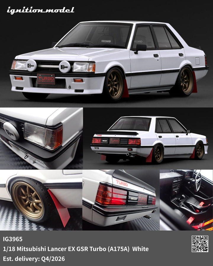 [Preorder] Ignition Model 1:18 Mitsubishi Lancer EX GSR Turbo (A175A) White IG3965