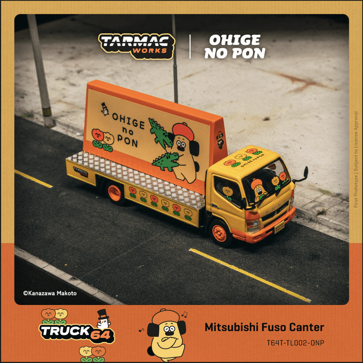 [Preorder] Tarmac Works 1:64 Mitsubishi Fuso Canter OHIGEnoPON T64T-TL002-ONP