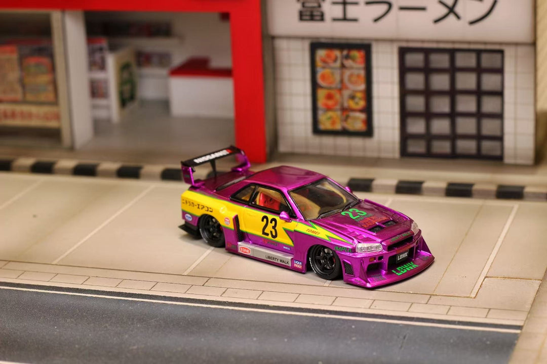 Street Weapon 1:64 Nissan ER34 Chromed Purple Special