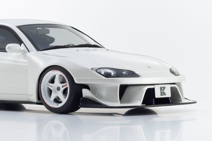 [Preorder] Kyosho 1:18 Nissan Silvia S15 Khyzyl Saleem (White) KSR18066W