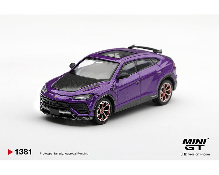 [Preorder] Mini GT 1:64 Lamborghini Urus Performante Viola Pasifae – Limited Edition MGT01381-BL