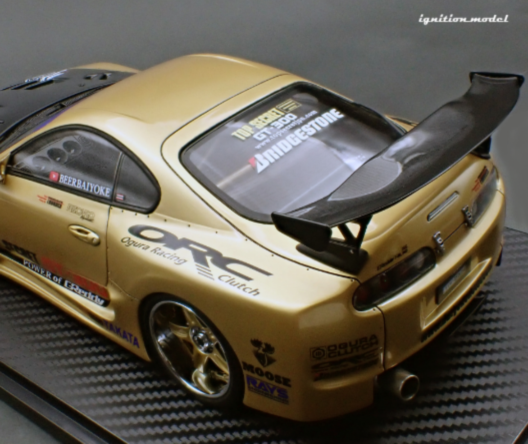 [Preorder] Ignition Model 1:18 TOP SECRET GT300 Supra (A80) Gold IG3743