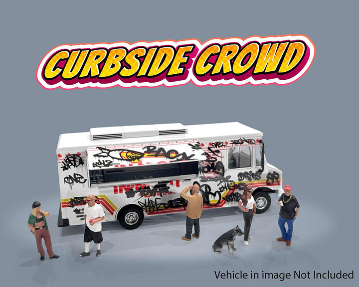 American Diorama 1:64 Figures Curbside Crowd Figures Set – MiJo Exclusive AD-2429MJ
