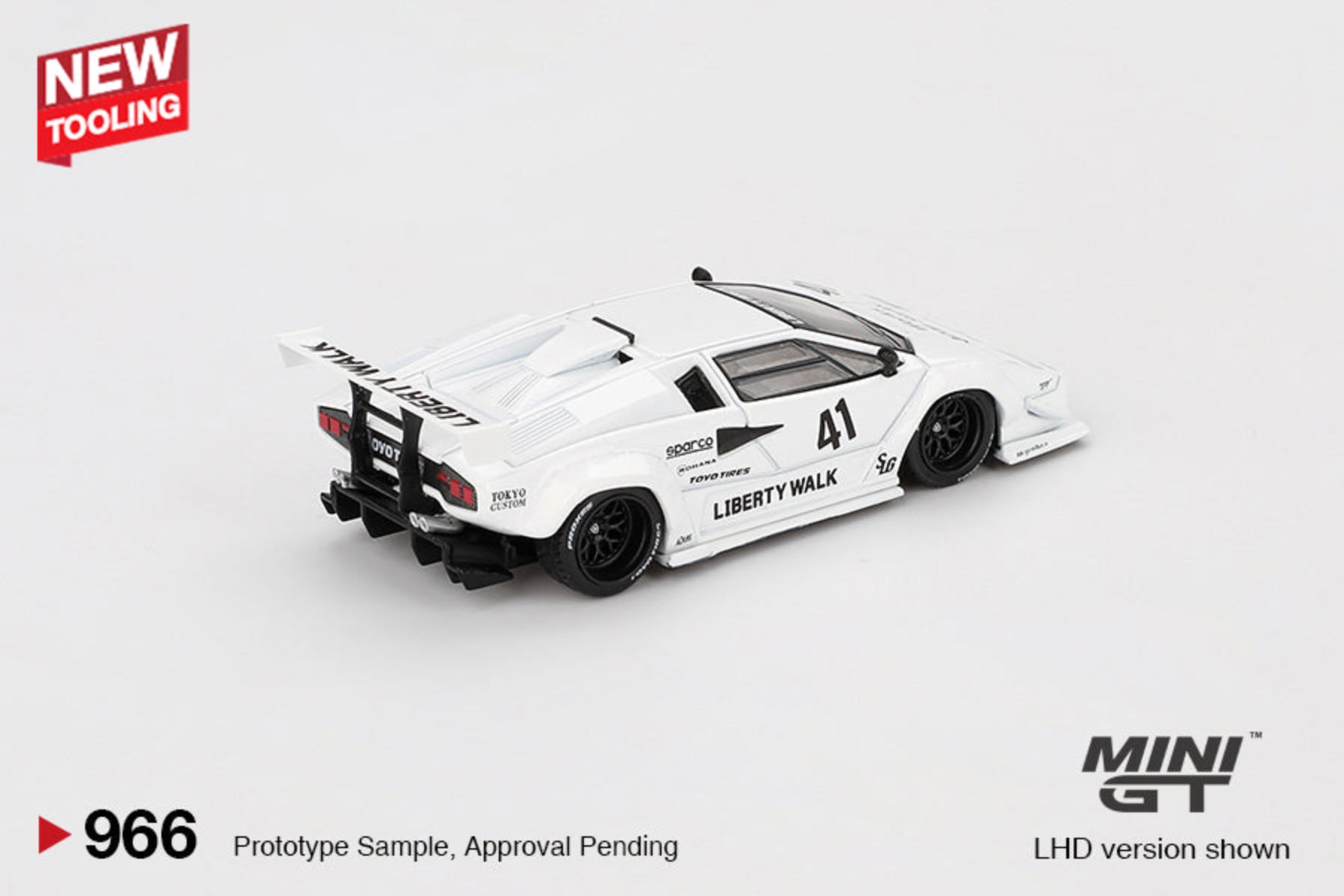 Preorder] MINIGT 1:64 Lamborghini Countach LB-WORKS White 2024