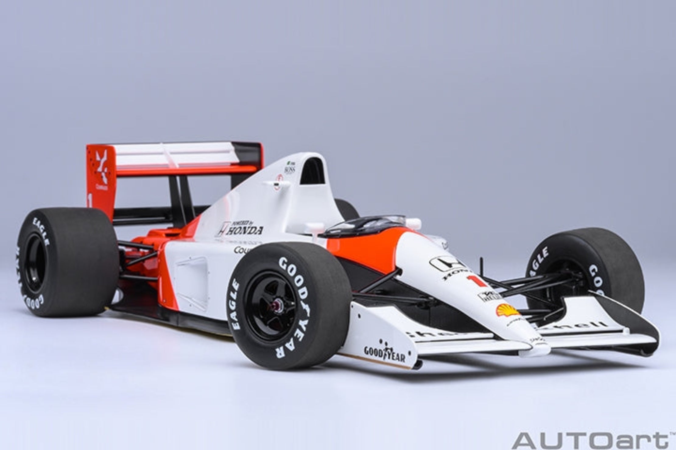 AUTOart 1/18 マクラーレンホンダ　MP4/6 #1 A.セナ　ロゴ Amazon | オートアート (AUTOart) 1/18 マクラーレン ホンダ MP4/6