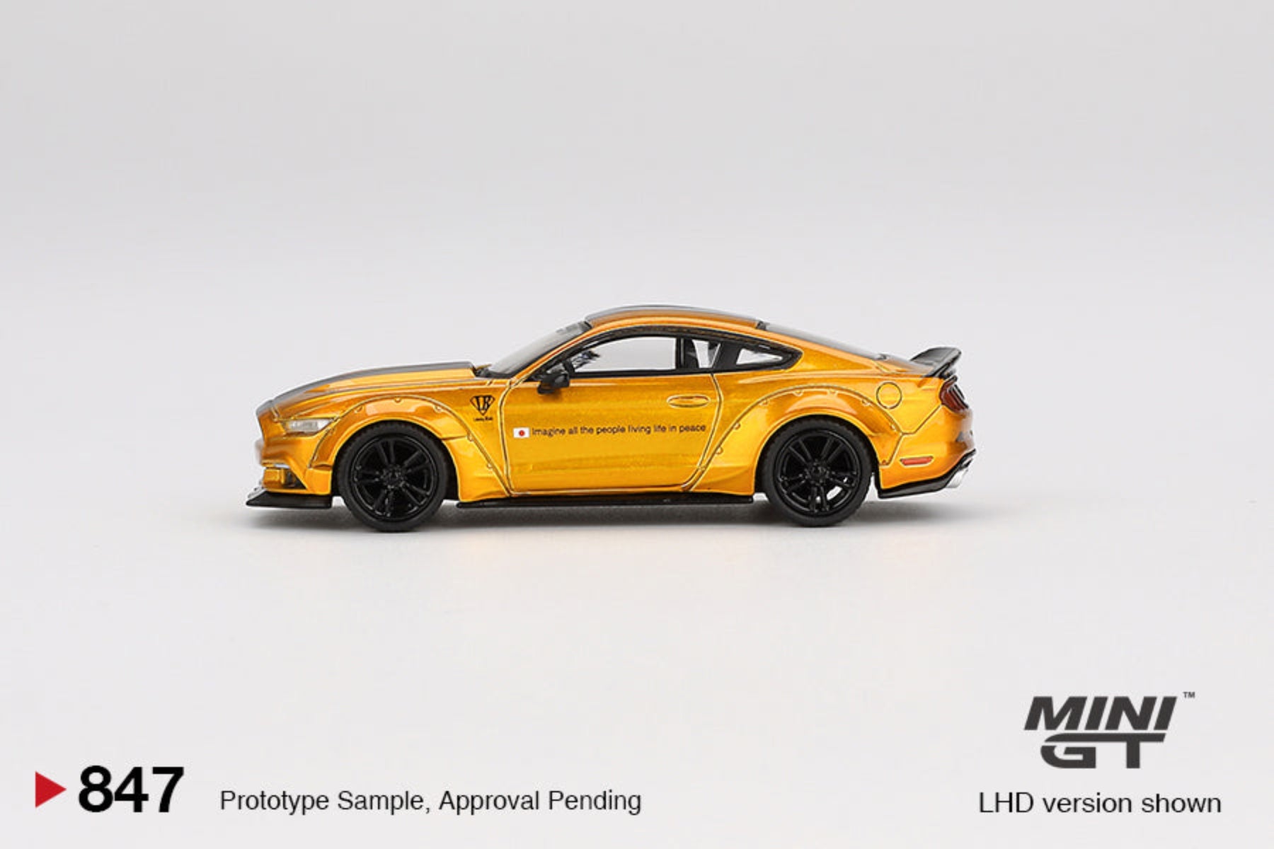 New In Stock 1/64 Minigt Car Model Ford Mustang LB Gold New In Stock 1/64 Minigt Car Model Ford Mustang LB Gold