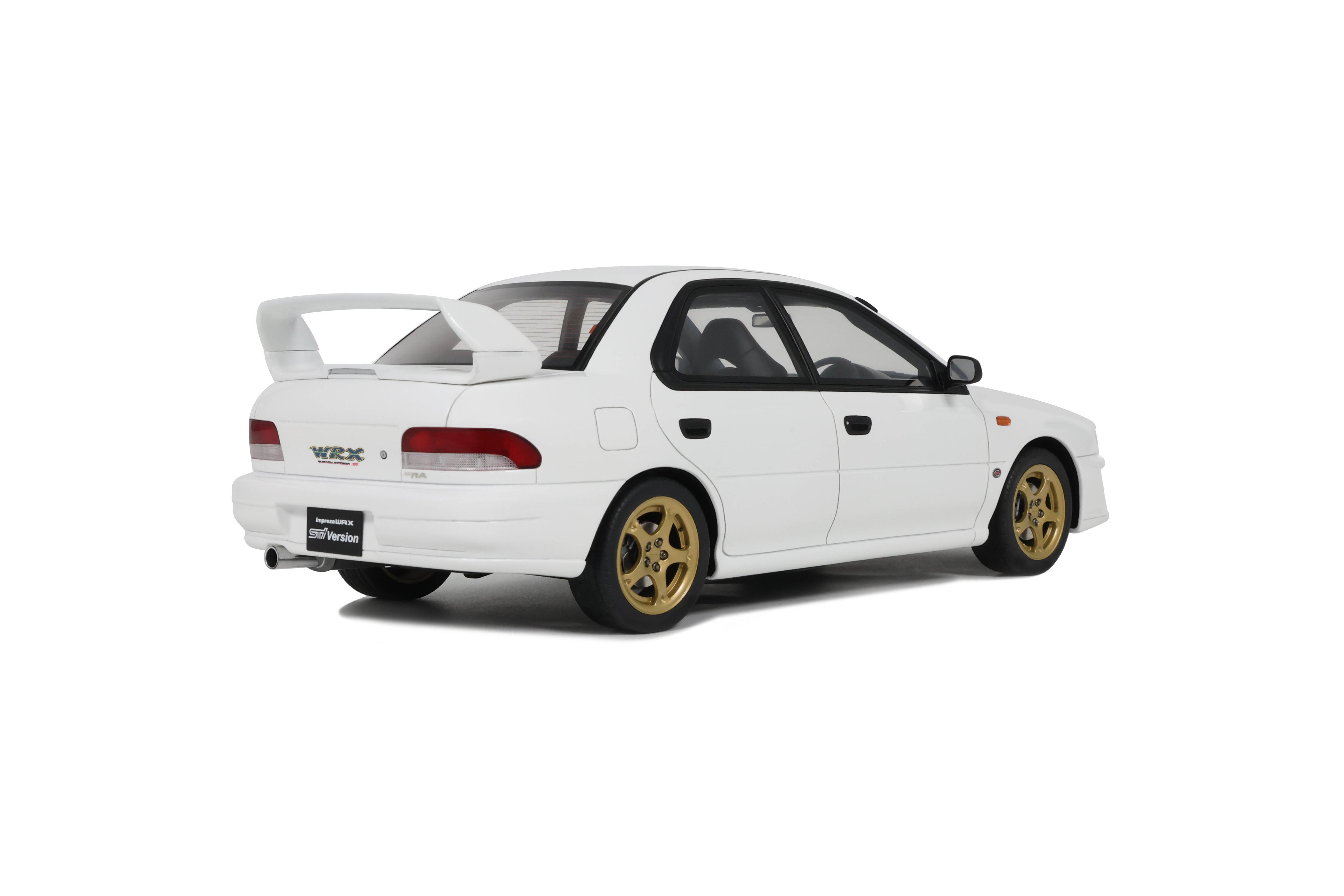 Preorder] OttO 1:18 SUBARU IMPREZA WRX TYPE RA STI PURE WHITE 2000