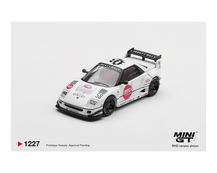 [Preorder] Mini GT 1:64 Mazda AZ-1 Liberty Walk LB40 LB-Hinomaru – White MGT01227-BL