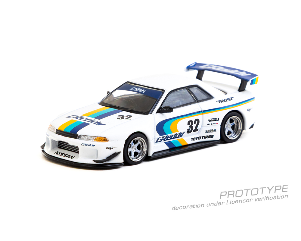 [Preorder] Tarmac x Mijo 1:64 NISSAN SKYLINE GT-R R32 WIDEBODY JONSIBAL T64G-061-GDY