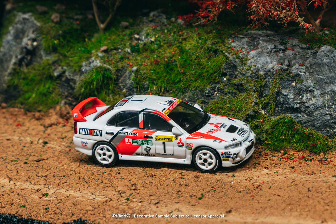 [Preorder] Tarmac Works 1:64 Mitsubishi Lancer Evolution IV Rallye Monte-Carlo 1997 T64G-076-97MCR01