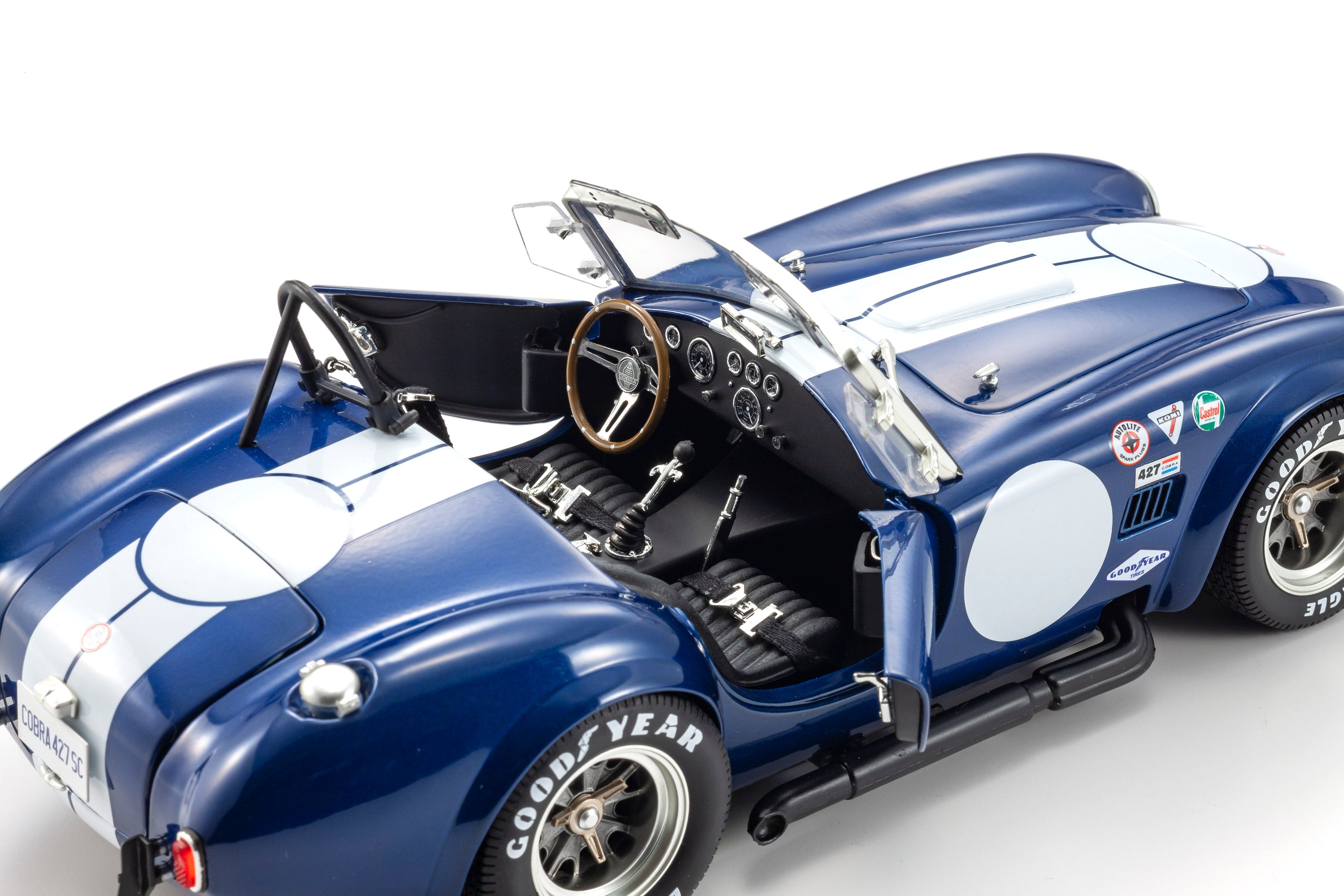アーテル 1/18 SHELBY COBRA 427 ダイキャスト製プラモデル 1/18 Kyosho Ford Mustang Shelby Cobra 427 S/C (Dark Blue