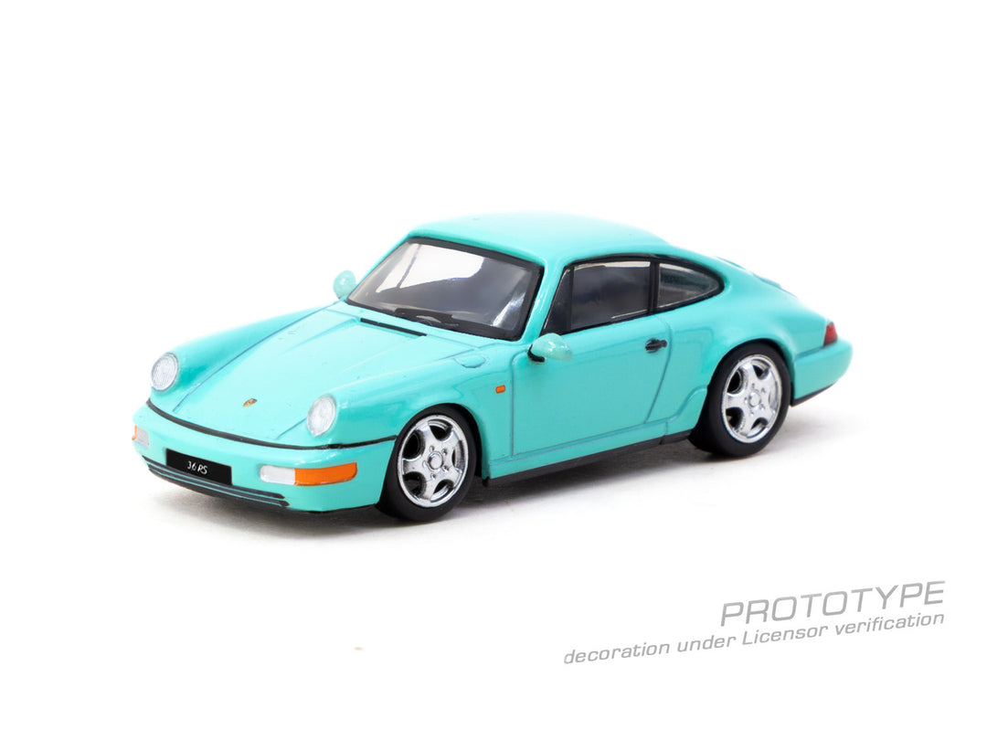 [Preorder] Tarmac Works 1:64 Porsche 911 Carrera RS (964) Mint Green T64S-017-MG