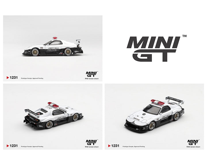 [Preorder] Mini GT 1:64 MAZDA RX-7 LB-Super Silhouette Police – White – Limited Edition MGT01231-BL