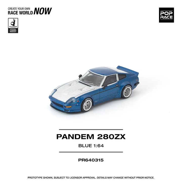 [Preorder] POPRACE 1:64 DATSUN PANDEM 280ZX BLUE PR640315