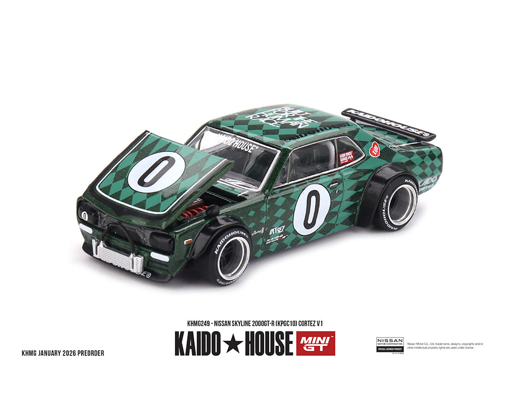 [Preorder] Kaido House x Mini GT 1:64 Nissan Skyline 2000GT-R (KPGC10) Cortez V1 KHMG24